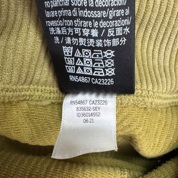 Pink By Victoria's Secret Active Ribbed Leggings Womens Medium Green Compression - Picture 7 of 16